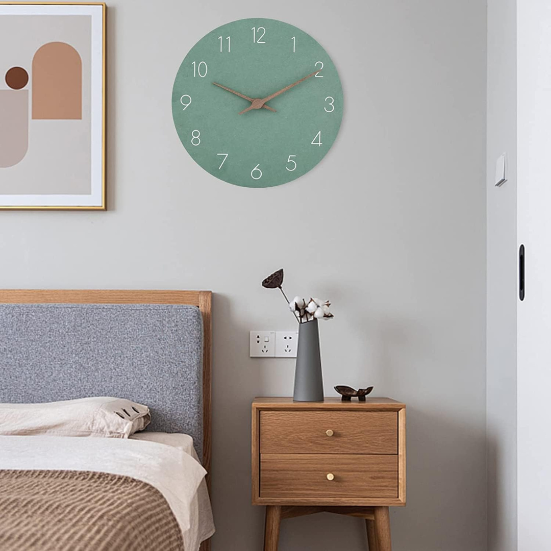 Trævægur – Minimalistisk Design, 29 cm til Stue eller Soveværelse
