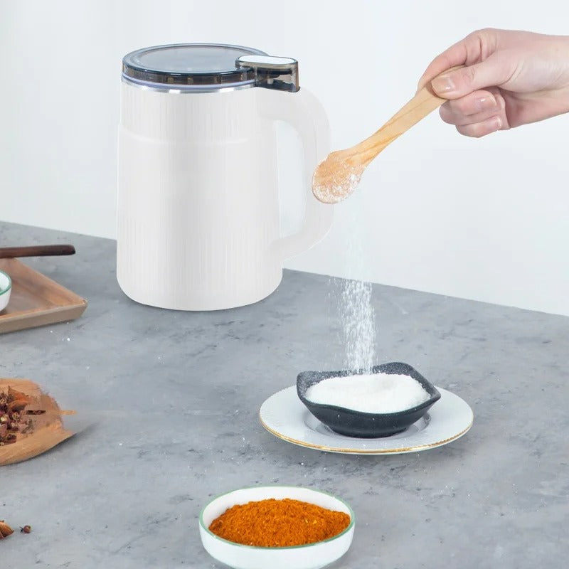 Elektrisk Kværn – Rustfrit Stål, Kompakt Design til Kaffe, Korn og Krydderier i Køkkenet