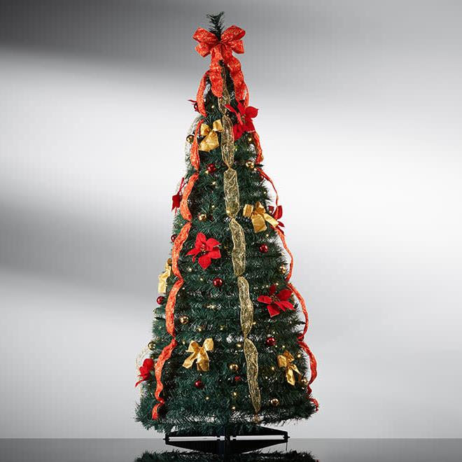 Kunstigt juletræ – Realistisk med LED-belysning, vedligeholdelsesfrit til stressfri juleudsmykning