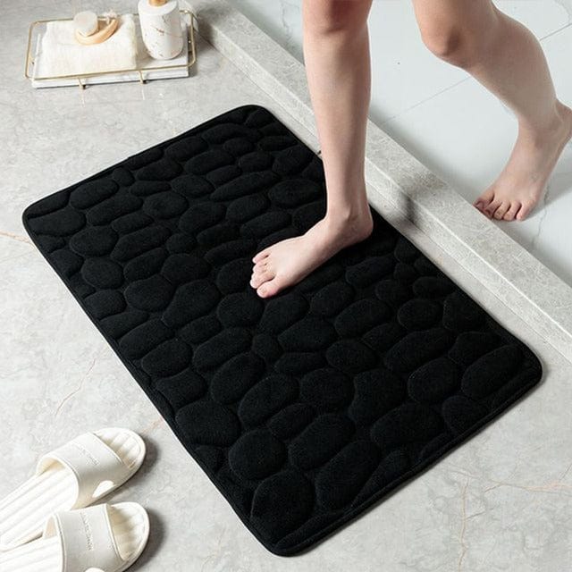 Anti-slip Brusemåtte – Hvid, Blødt Materiale for Sikkerhed og Komfort i Badeværelset